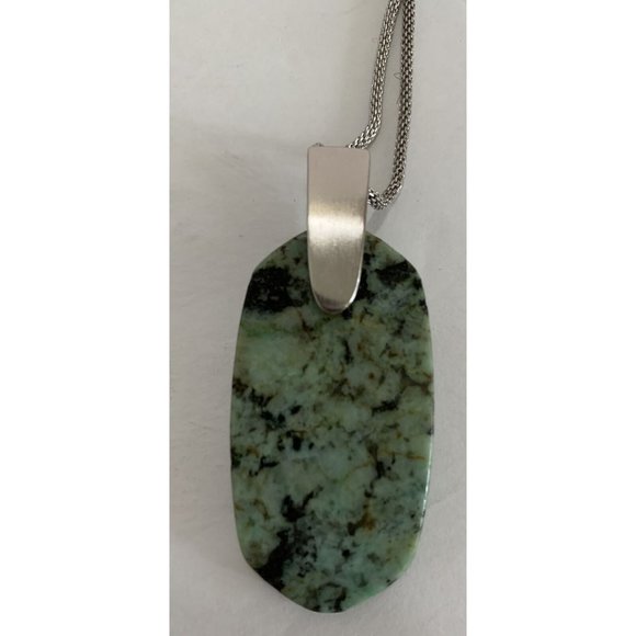 KENDRA SCOTT 'INEZ' AFRICAN TURQUOISE NECKLACE PENDANT POST EARRINGS SET NEW NWT - Picture 7 of 8